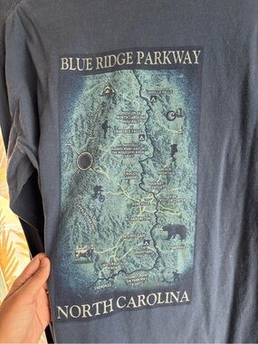 comfort colors blue ridge parkway NC longsleeve tee